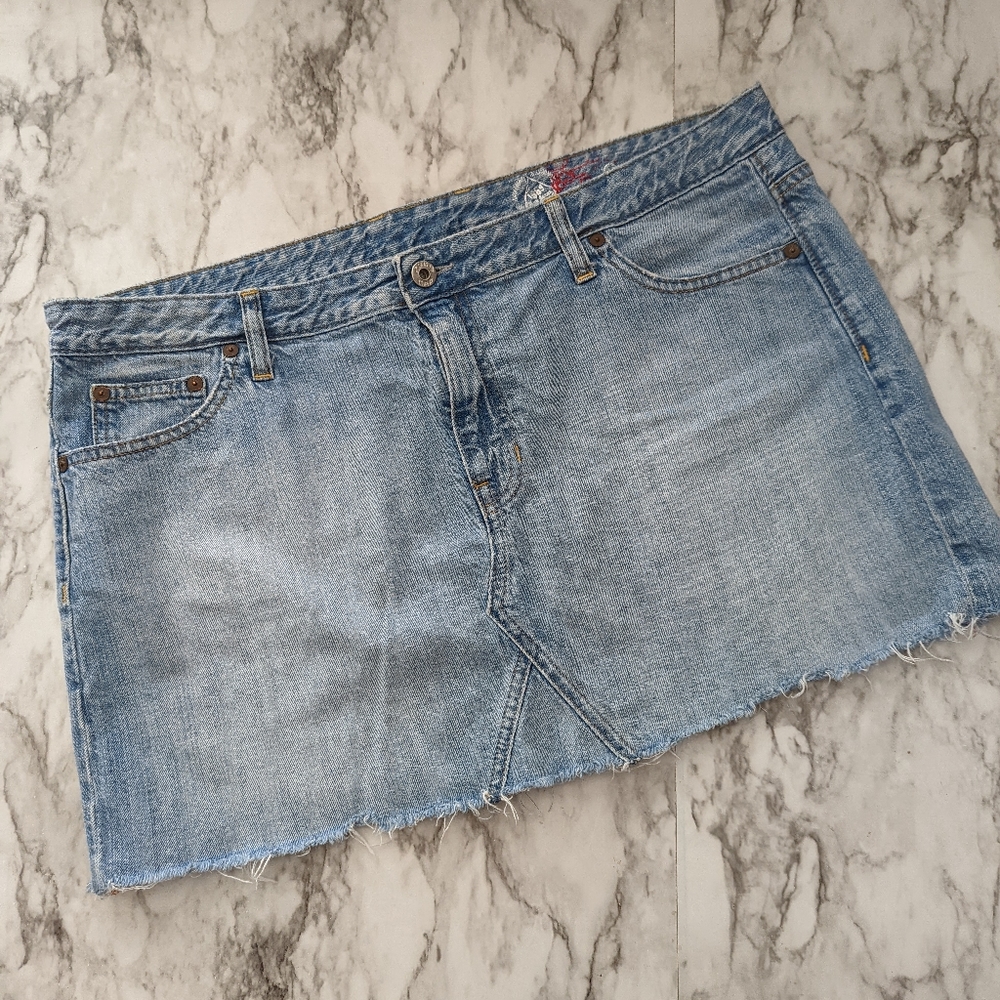 Y2K Gap Denim Plus Size Skirt size 16 - Picture 1 of 6